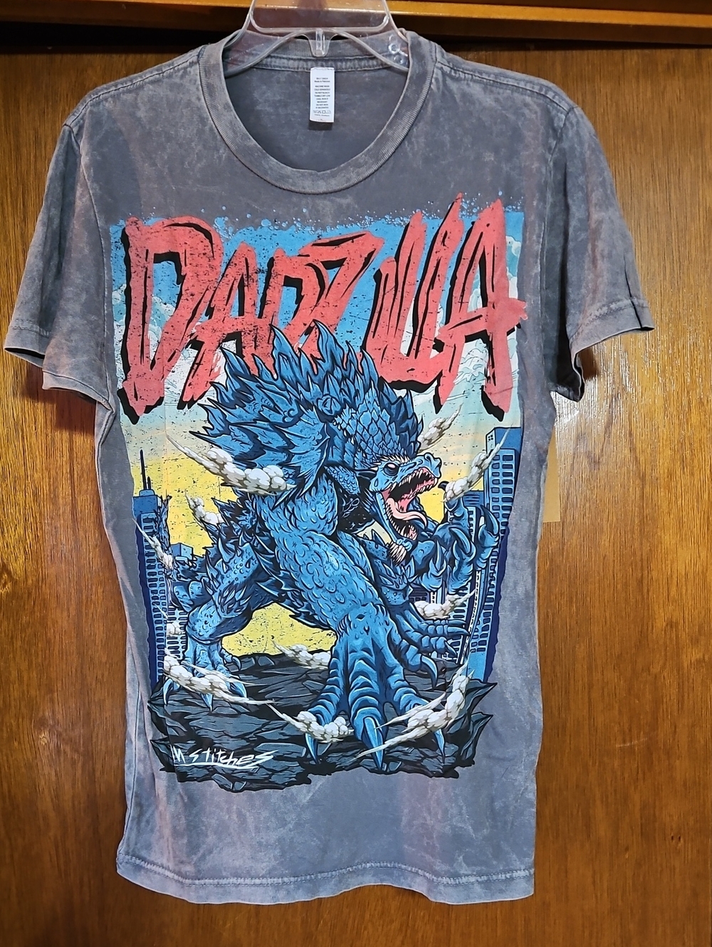 Dadzilla Graphic Tee Godzilla Small Business In-Stiches NON AI!! handdrawn!